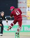 Daren Ganga just manages to evade a bouncer from Shane Bond, New Zealand v West Indies, 1st ODI, Wellington, February 18 2006