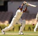Rumeli Dhar drives during her innings of 38, 
Australia Women v India Women, Only Test, Adelaide Oval, February 18 2006