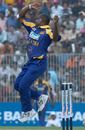 Sanath Jayasuriya in his delivery stride, Bangladesh v Sri Lanka, 1st ODI, Bogra, February 20, 2006 