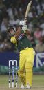 Andrew Symonds drives during his 76, South Africa v Australia, 4th ODI, Durban, 10 March, 2006