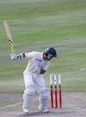 Justin Langer chops the ball back onto his stumps, 
South Africa v Australia , 1st Test, Cape Town, 3rd day, March 18 2006
