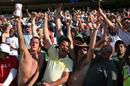 The crowd at Johannesburg celebrates victory, South Africa v New Zealand, 3rd Test, Johannesburg, May 7, 2006