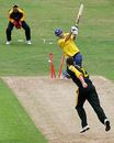 Adam Griffith knocks over Jason Gillespie, Yorkshire v Leicestershire, Twenty20 Cup, Headingley, July 8, 2006