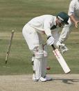 Steven Davies is cleaned up, Worcestershire v Gloucestershire, Worcester, July 20, 2006