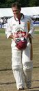 Justin Langer leaves the middle, Surrey v Somerset, Guildford, July 19, 2006