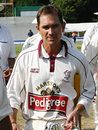 A job well done - Justin Langer leaves the middle, Surrey v Somerset, Guildford, July 19, 2006