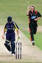 Nick Walker celebrates the wicket of Gerard Brophy, Yorkshire v Leicestershire, Pro40, Scarborough, July 23, 2006