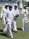 The Sri Lankans troop off after beating South Africa by an innings and 153 runs, Sri Lanka v South Africa, 1st Test, Colombo, 5th day, July 31 2006