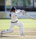 Mithali Raj drives during her half-century, England Women v India Women, Taunton, August 29, 2006