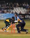 Mark Pettini is stumped after an explosive 72, Essex v Derbyshure, Twenty20 Floodlit Cup, September 13, 2006
