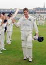 Nick Knight leaves the field for the final time, Warwickshire v Kent, Edgbaston, September 16, 2006