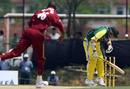 Phil Jaques is struck by Ian Bradshaw, Australia v West Indies, 1st match, DLF Cup, Kuala Lumpur, September 12, 2006