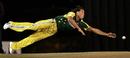 Andrew Symonds makes a diving save, Australia v India, 6th match, DLF Cup, Kinrara Oval, Kuala Lumpur, September 22