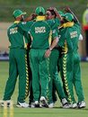 Dale Steyn and friends celebrate the dismissal of Sachin Tendulkar, Rest of South Africa v Indians, Benoni, November 16, 2006