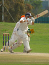 David Hemp drives on his way to an undefeated 247, Netherlands v Bermuda, Intercontinental Cup, Pretoria, November 24, 2006
