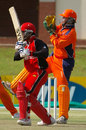 Ashish Bagai drives during his fifty, Canada v Netherlands, ICC Tri-Series, Potchefstroom, November 26, 2006