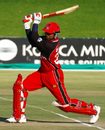 Sunil Dhaniram drives during his match-winning 63 off 42 balls against Netherlands, Canada v Netherlands, Tri-series, Potchefstroom, November 28, 2006