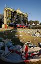 The hill in front of the scoreboard is deserted after the end of play, Australia v England, 2nd Test, Adelaide, December 5, 2006