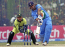 Mahendra Singh Dhoni scored a hard-hitting fifty, Pakistan v India, 1st ODI, Peshawar, February 6, 2006
