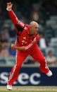 Darren Lehmann rolls his arm over, Western Australia v South Australia, Twenrty20, Perth, January 4, 2007