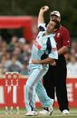 Andrew Johns, the rugby league star, is entrusted to bowl an over late in the innings, New South Wales v South Australia, KFC Twenty20, Newcastle, January 7, 2007