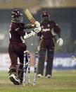 Shivnarine Chanderpaul is bowled by Zaheer Khan, India v West Indies, 2nd ODI, Cuttack, January 24, 2007