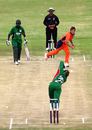 David Obuya drives firmly back to Ryan ten Doeschate, Kenya v Netherlands, 6th Match, Nairobi Gymkhana, January 31, 2007