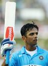 Rahul Dravid acknowledges the cheers after his half-century, India v Sri Lanka, 3rd ODI, Margao, February 14, 2007