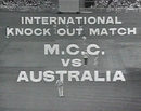 The opening credits of the first-ever one-day international, Australia v England, Melbourne, January 5, 1971