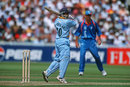 Sachin Tendulkar cuts square during his innings of 22, 25th match: India v Pakistan, World Cup, Birmingham, May 30, 1999