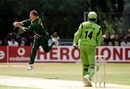 Lance Klusener plucks a return catch from Alpesh Vadher, 20th match: Kenya v South Africa, World Cup, Amstelveen, May 26, 1999