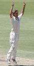 Aaron Heal celebrates a wicket, Western Australia v England XI, Perth, December 10, 2006