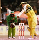 Mark Waugh lofts during his century, Australia v Kenya, Visakhapatnam , February 23, 2006