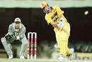 Mark Waugh scored a matchwinning century in the quarter-final, Australia v New Zealand, World Cup quarter-final, Chennai, March 1996