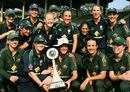 The victorious Australian women's team celebrate after winning the Quadrangular tournament in Chennai, Australia v New Zealand, Final, Quadrangular Series, Chennai, March 5, 2007