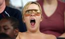 A fan feels a bit sleepy during Sri Lanka's warm-up match against New Zealand, New Zealand v Sri Lanka, 2007 World Cup warm-up, Bridgetown, March 9, 2007