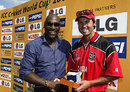 Sir Viv Richards presents John Davison his Man-of-the-Match award, West Indies v Canada, World Cup, Centurion, February 23, 2003