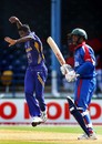 Farvez Maharoof celebrates a strike during his spell of 4 for 23, Bermuda v Sri Lanka, Group B, Port-of-Spain, March 15, 2007