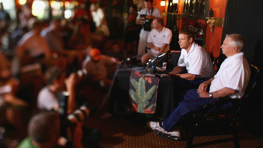 Duncan Fletcher and Andrew Flintoff face the media after Flintoff was dropped and stripped of the vice-captaincy Duncan Fletcher and Andrew Flintoff face the media after Flintoff was dropped and stripped of the vice-captaincy