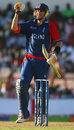 Kevin Pietersen pumps his fist after leading England to a seven-wicket win over Kenya, England v Kenya, Group C, St Lucia, March 24, 2007