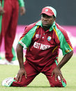 Down and almost out ... Brian Lara feels the strain as his side slips towards defeat, West Indies v Sri Lanka, Super Eights, Guyana, April 1, 2007