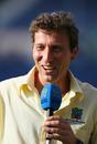 Michael Atherton conducts the post-match presentation, Bangladesh v England, Super Eights, Barbados, April 11, 2007