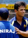 Rahul Dravid looks cheerful after leading Karnataka to victory , Karnataka V Gujarat, Inter State Twenty20, Group A, Brabourne Stadium, Mumbai, April 17, 2007