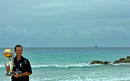 Ricky Ponting holds aloft the 2007 World Cup  trophy 24 hours after Australia beat Sri Lanka in the final, Bridgetown, Barbados, April 29, 2007
