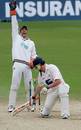 Nic Pothas appeals as Andrew Flintoff is trapped lbw, Hampshire v Lancashire, County Championship, Division One, The Rose Bowl, May 11, 2007