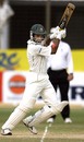 Habibul Bashar effects a cut shot ,  Bangladesh v India, 1st Test, Chittagong, 5th day 