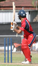 Hussain Butt bowled not playing shot by Franklyn Hinds, Cayman Islands v Hong Kong, WCL Division Three, Darwin, May 28, 2007 