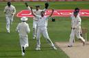 Steve Harmison celebrates the final wicket, England v West Indies, 2nd Test, Headingley, May 28, 2007
