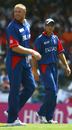 Andrew Flintoff and Michael Vaughan in the field, England v South Africa, Super Eights, Barbados, April 17, 2007