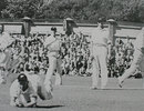 Verdun Scott dives and takes a brilliant diving catch to remove Don Tallon, New Zealand v Australia, Wellington, March 29, 1946